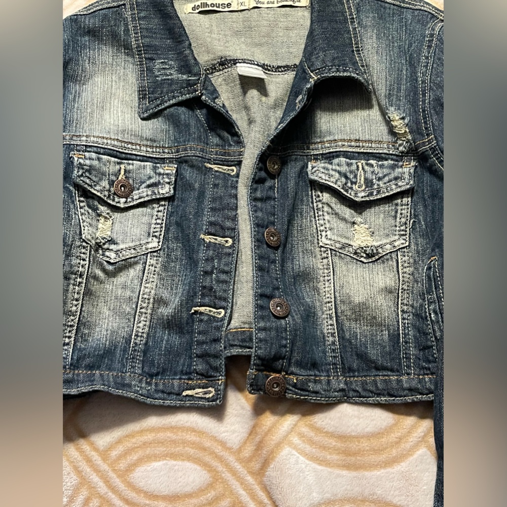 Vintage Dollhouse Jean jacket xl dark blue Jean